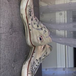 Worn converse to look rustic